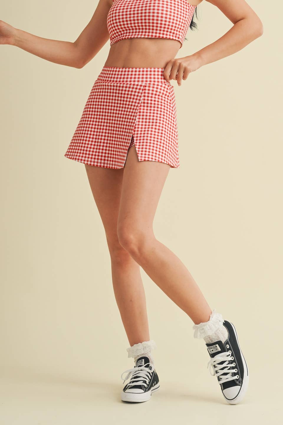 Gingham Print Active Set