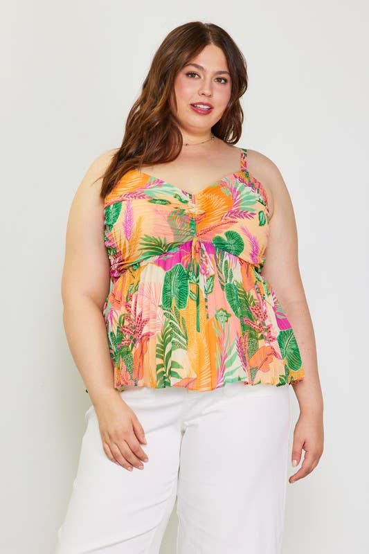Queen Tropical Cami Top