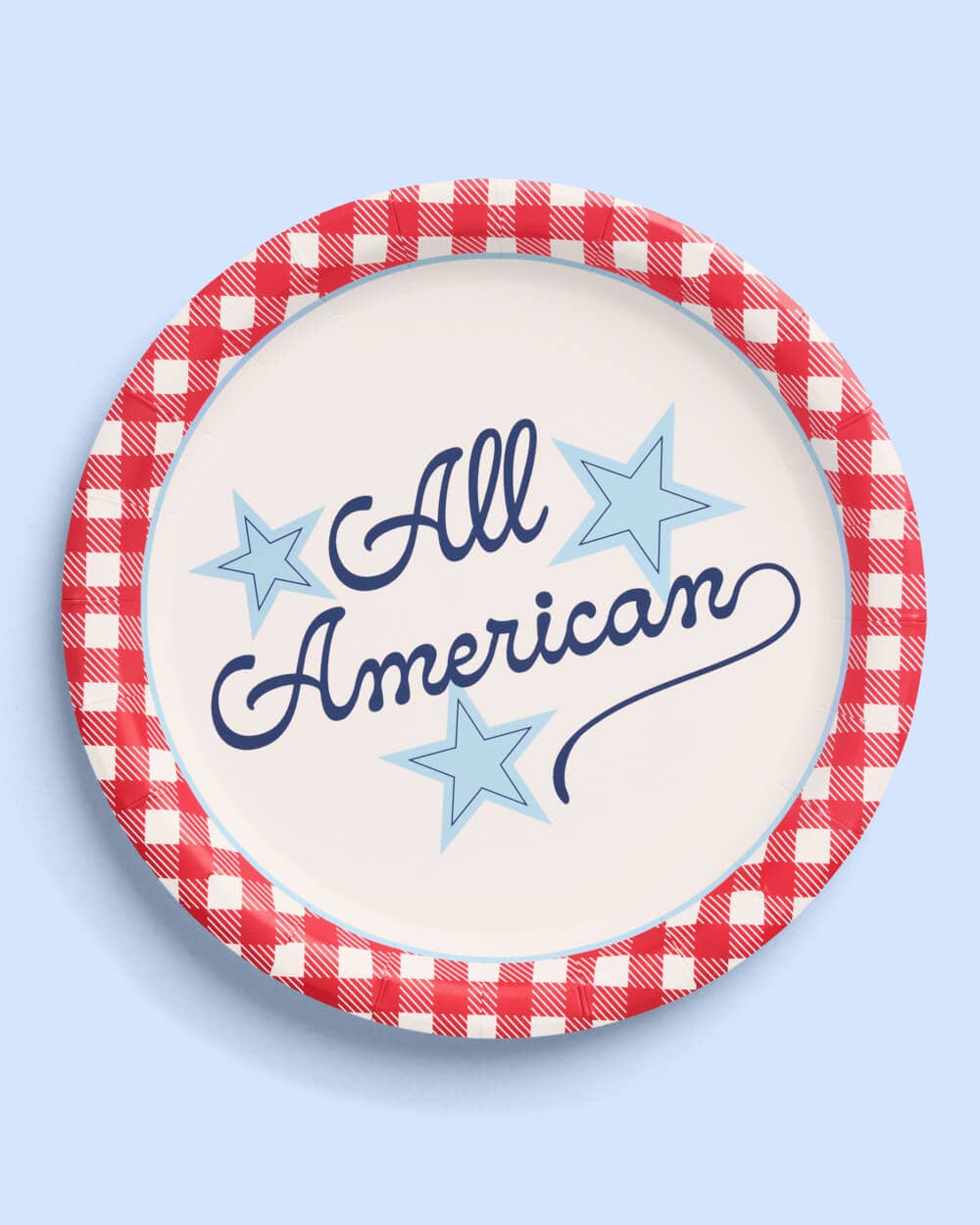 All American Plates - 24 paper plates