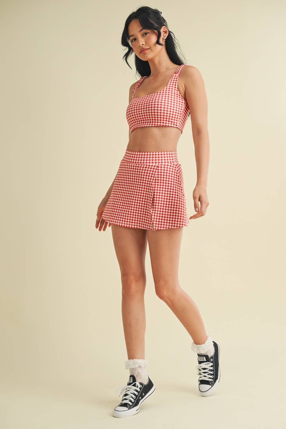 Gingham Print Active Set