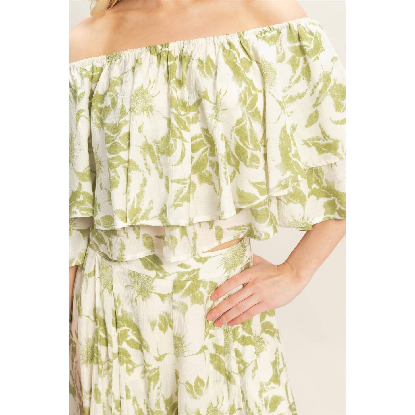 Floral Off-Shoulder Set