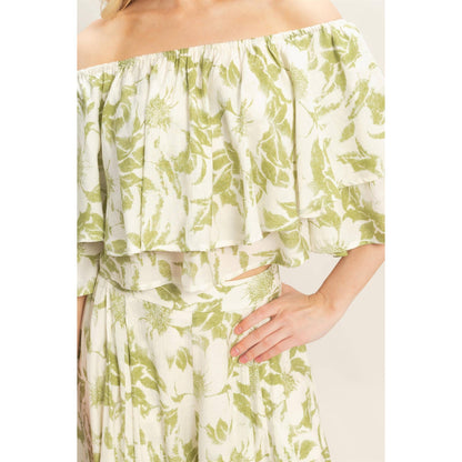 Floral Off-Shoulder Set