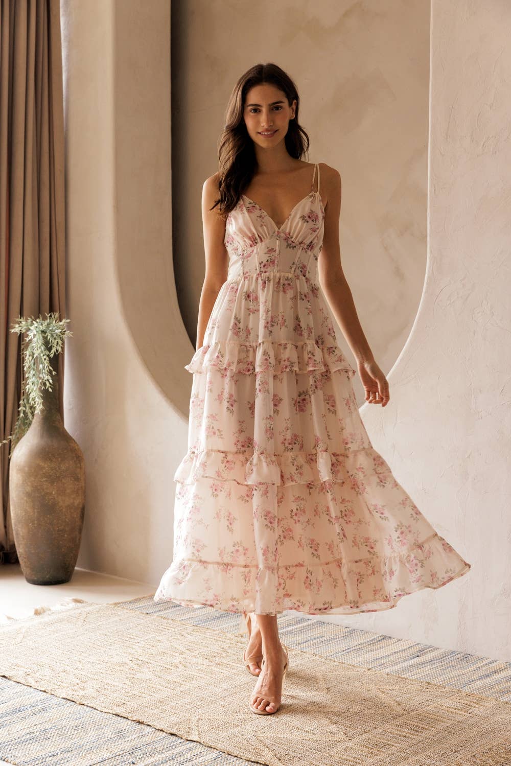 Floral Ruffle Dress
