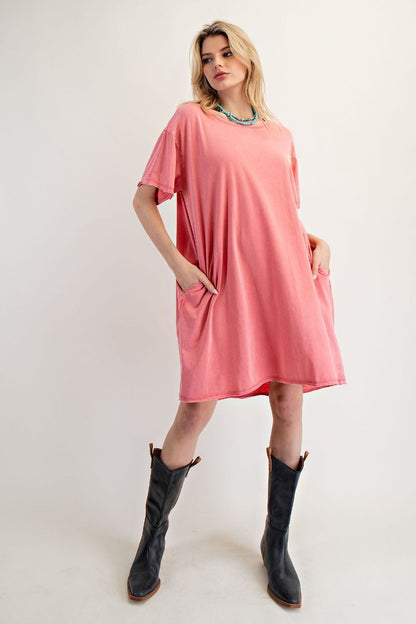 Queen Coral Smiley Sleep Dress