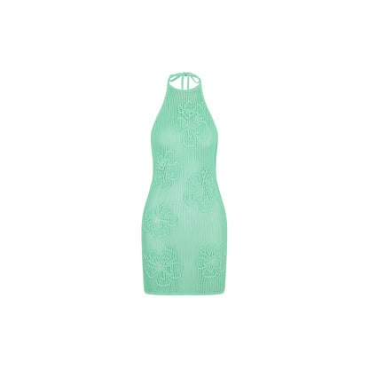 Summer Knit Mini Dress - Crystal Tides