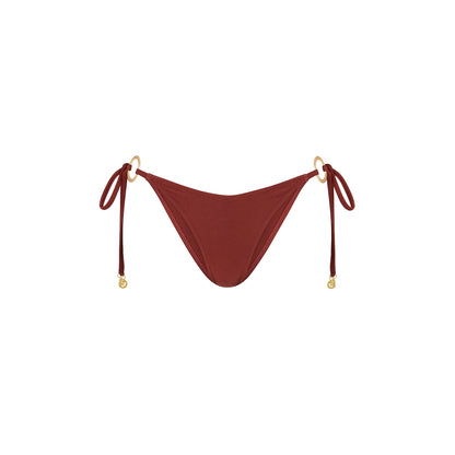 Ring Cheeky Tie Bikini Bottom - Cinnamon Sugar