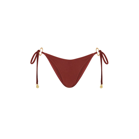 Ring Cheeky Tie Bikini Bottom - Cinnamon Sugar