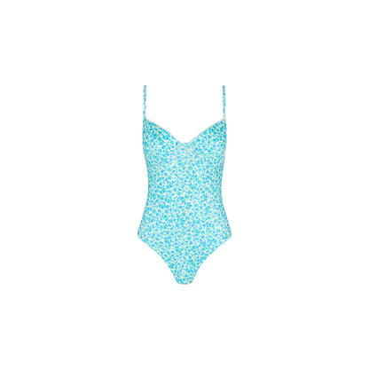 Decorative Underwire Cheeky One Piece - Ocean Aura