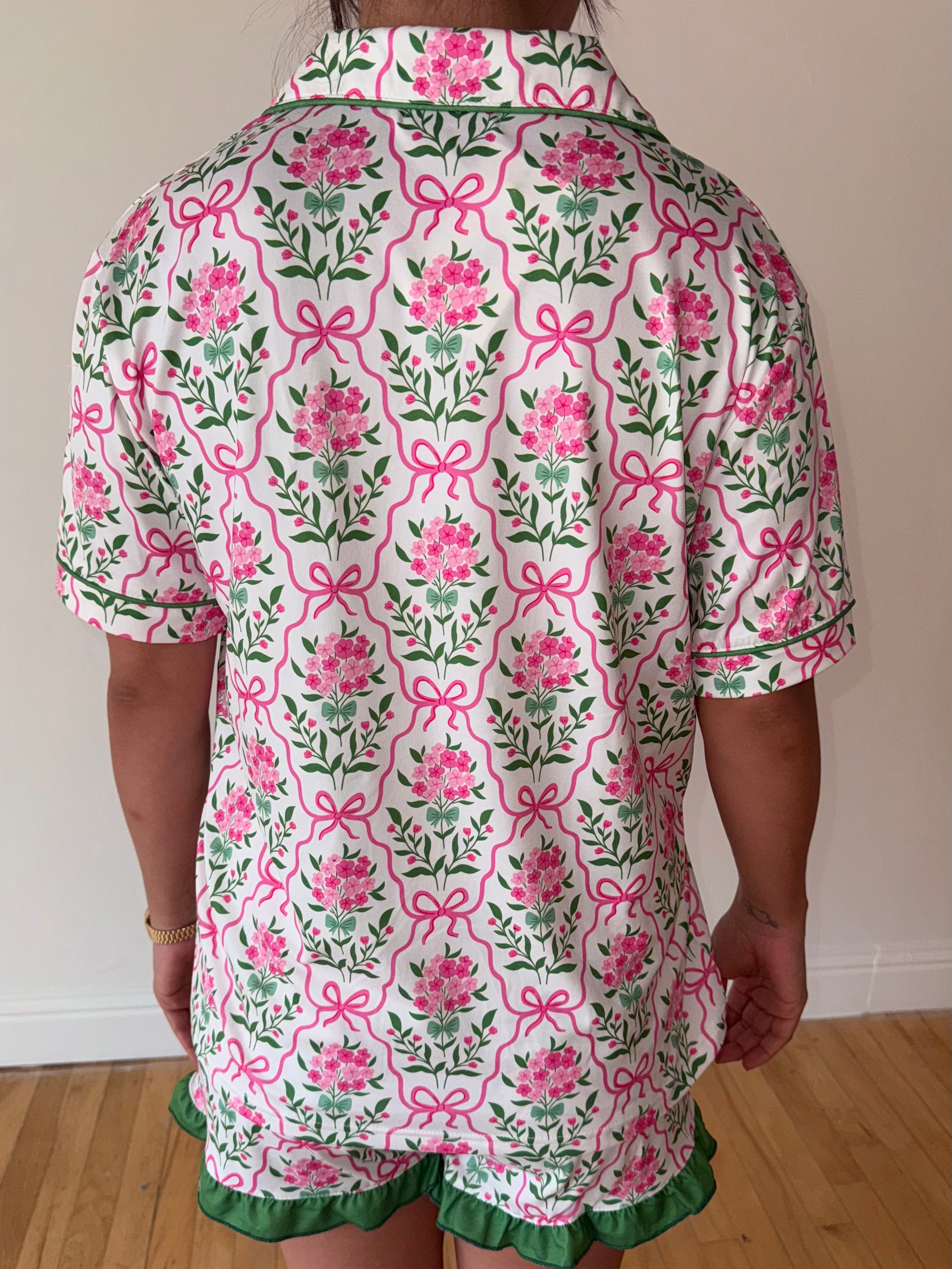 Botanical Garden Ruffle Pajama Set