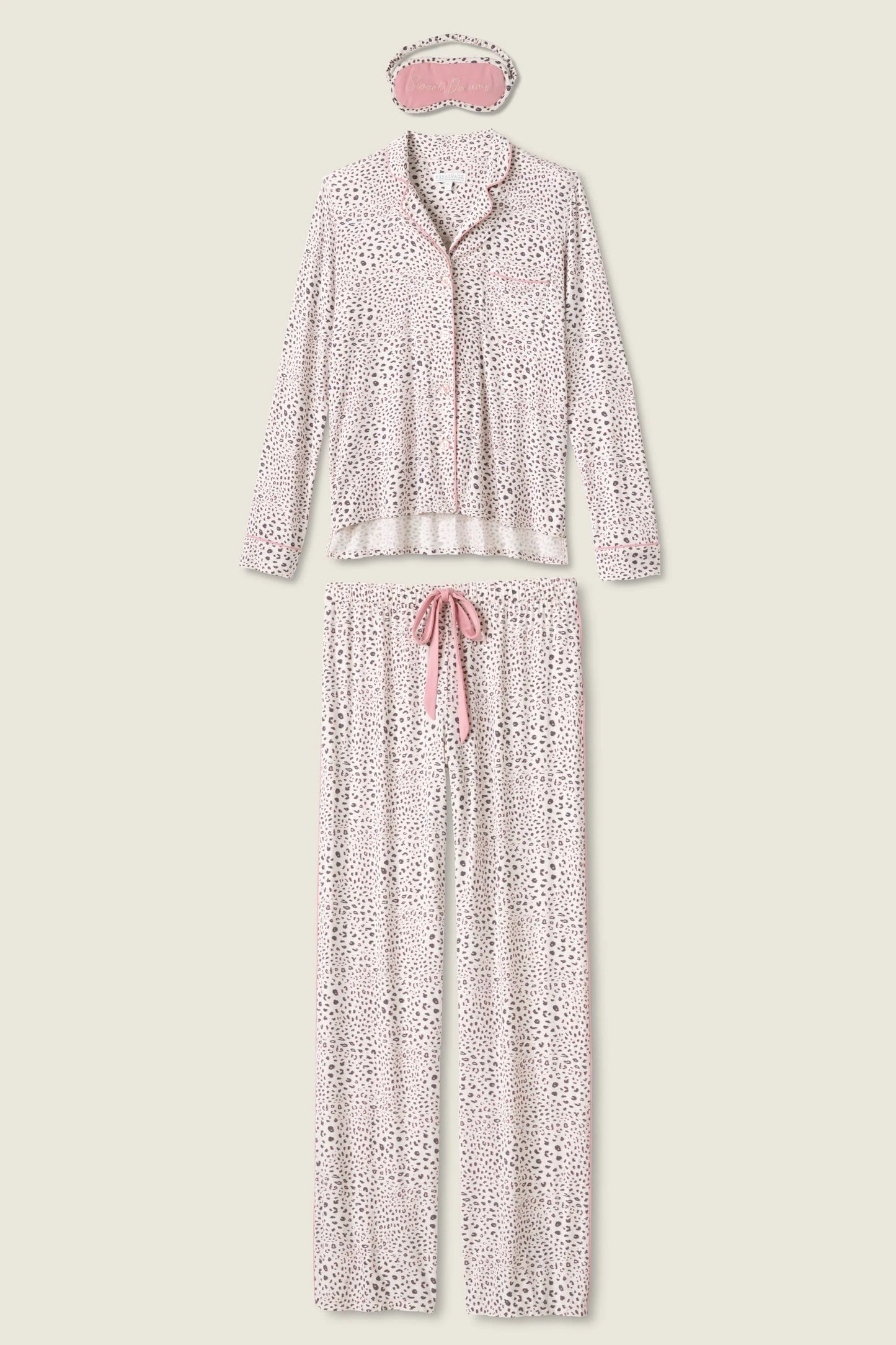 Leopard Dreams 3-Piece PJ Set