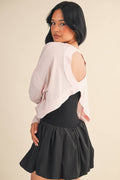 Pink Long Sleeve Layering Top