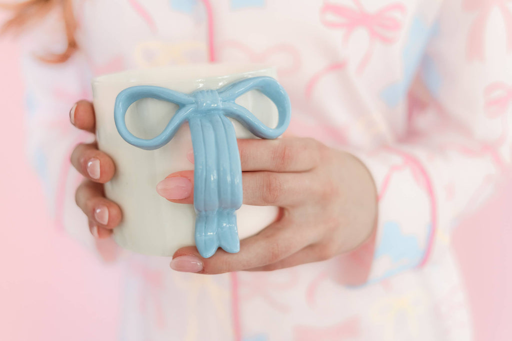 Pink Bow 15oz Ceramic Coffee Mug