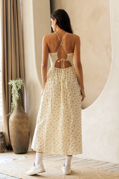 Yellow Floral Dress