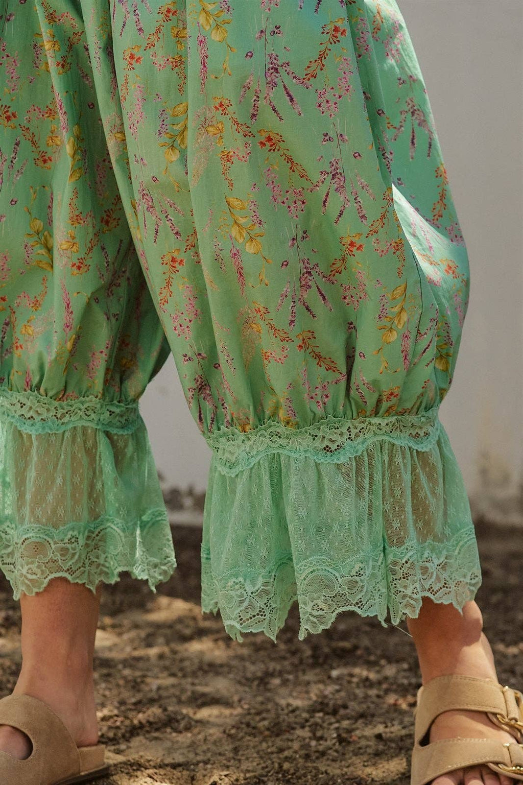 Green Bloomer Pants