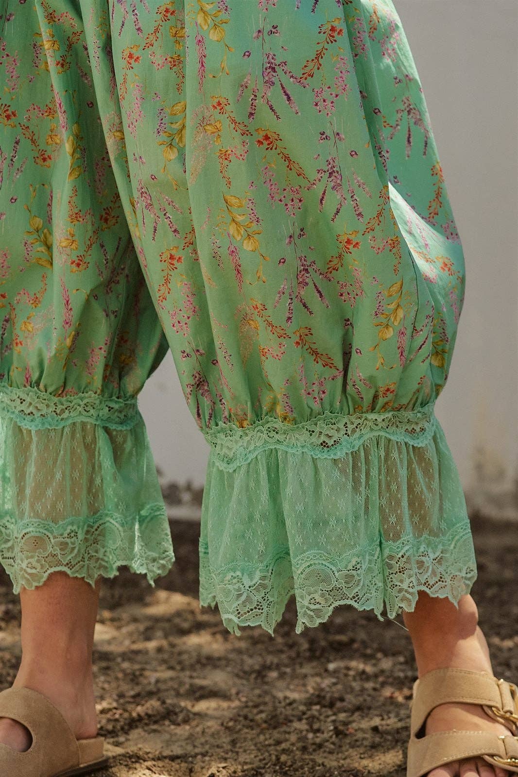 Green Bloomer Pants