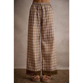 Plaid Pants Brown