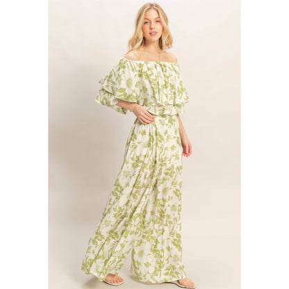 Floral Off-Shoulder Set