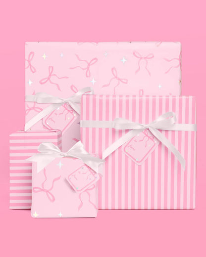 Pretty in Pink Wrapping Paper Set
