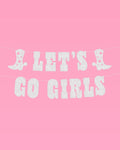 Rodeo Let's Go Girls Glitter Banner
