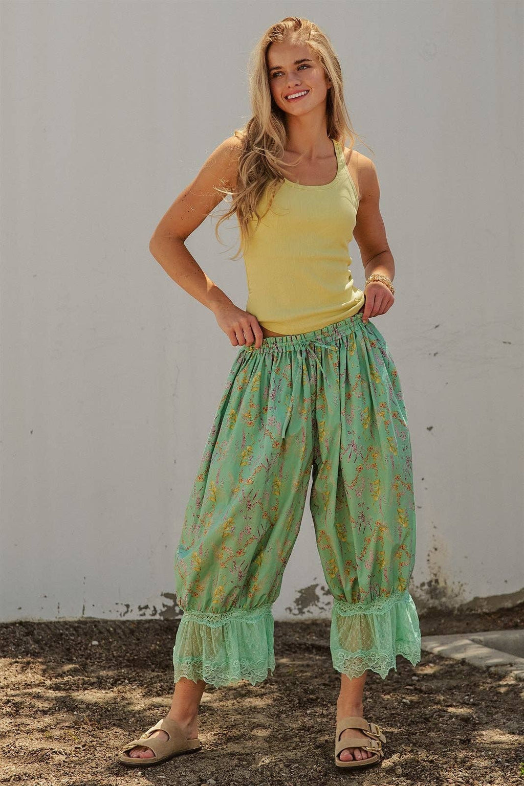 Green Bloomer Pants