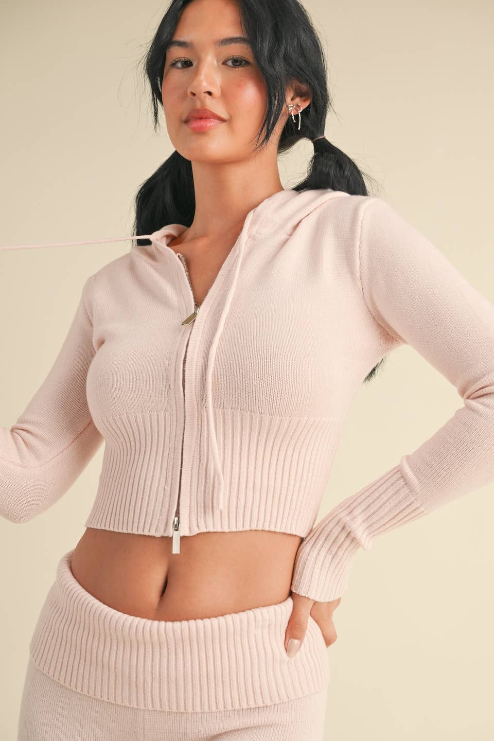 Cozy Pink Knit Set