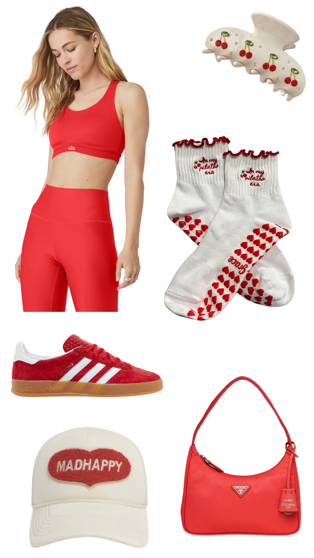 "In my pilates era" Pilates grip sock with heart grips