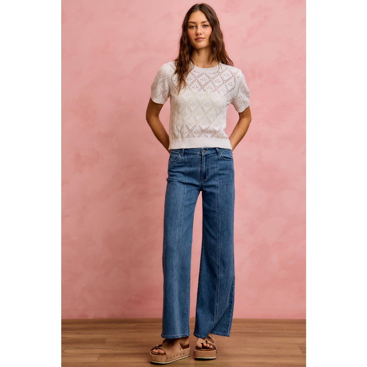 Seam Denim Pants