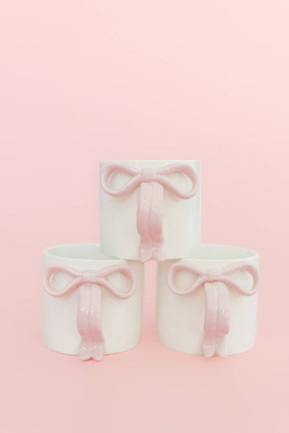 Pink Bow 15oz Ceramic Coffee Mug