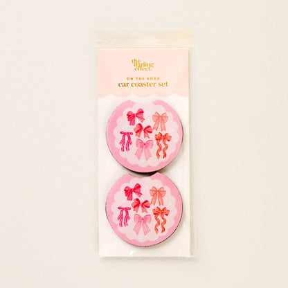 On the Road Car Coaster Set-Blushing Bows