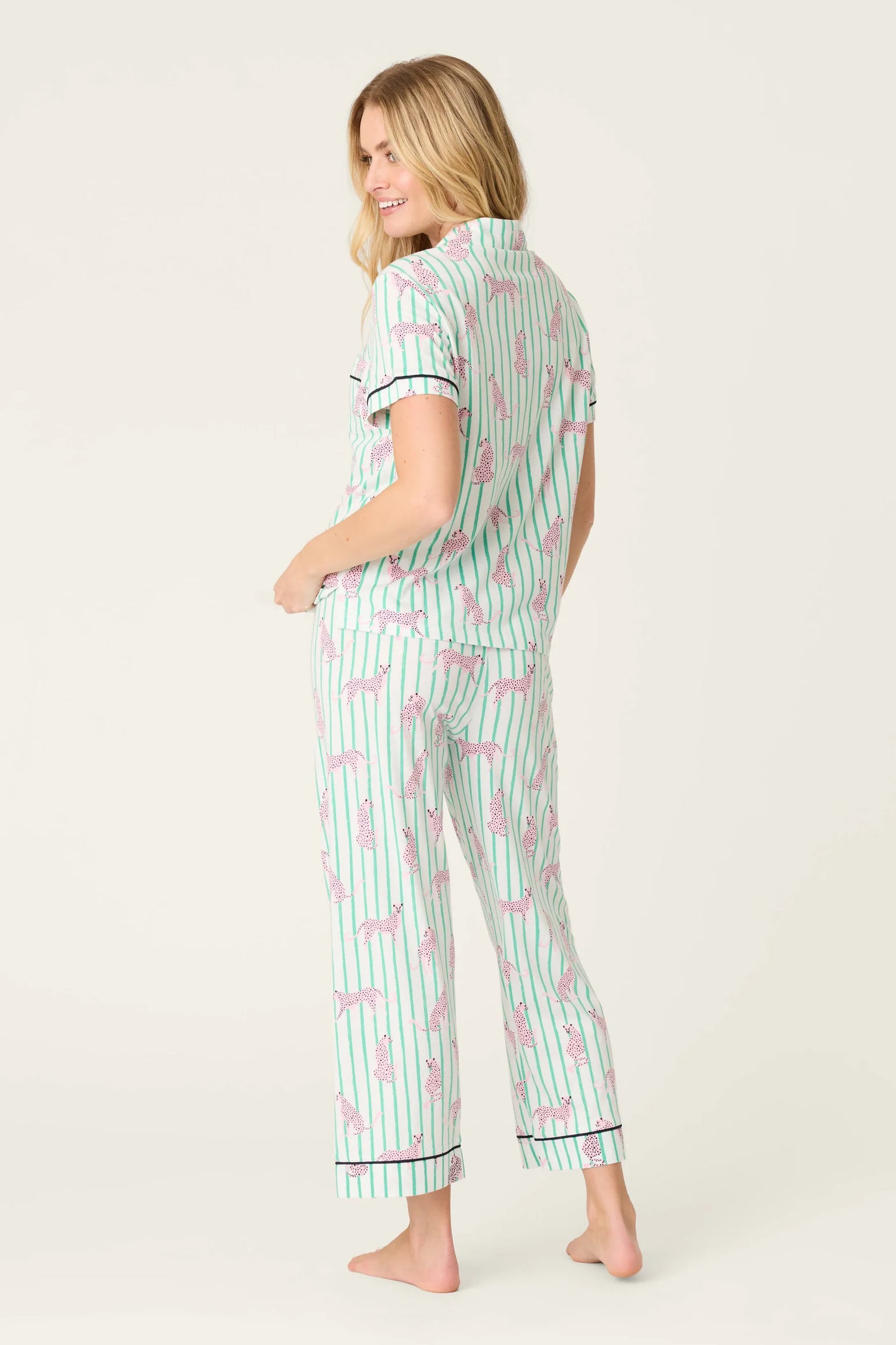 P.J. Salvage Cool Cat Cropped PJ Set
