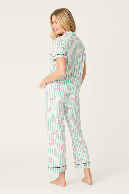 P.J. Salvage Cool Cat Cropped PJ Set