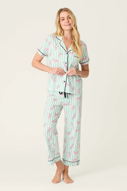P.J. Salvage Cool Cat Cropped PJ Set