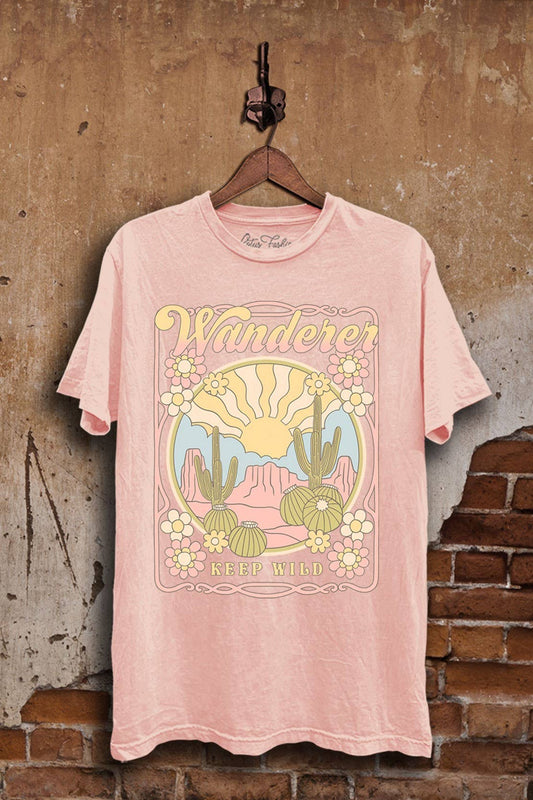 Wanderer Keep Wild Graphic Top