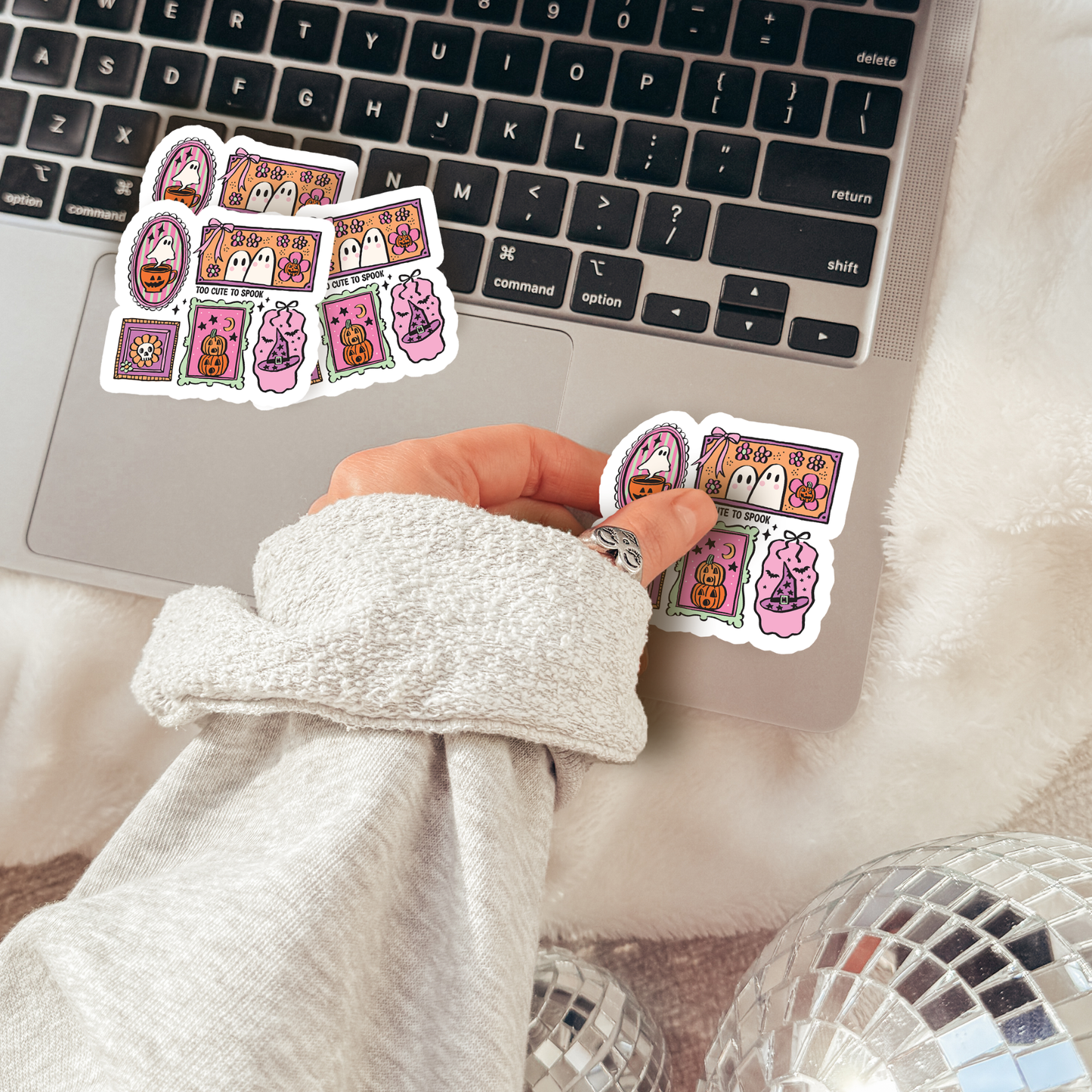 Halloween Stamp Sticker, Cute Halloween Stickers, Witch Stam