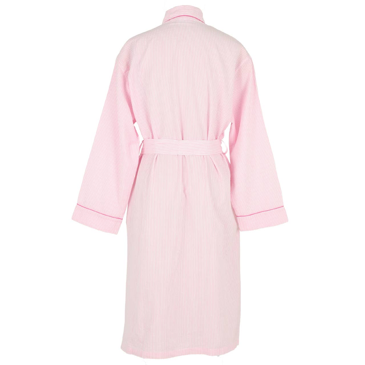 Pink Seersucker-Pink Robe