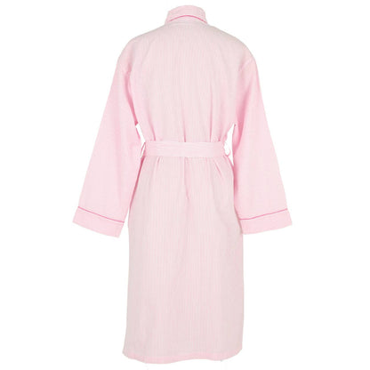 Pink Seersucker-Pink Robe