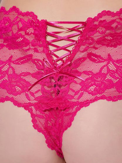 Lace Crotchless Cheekster