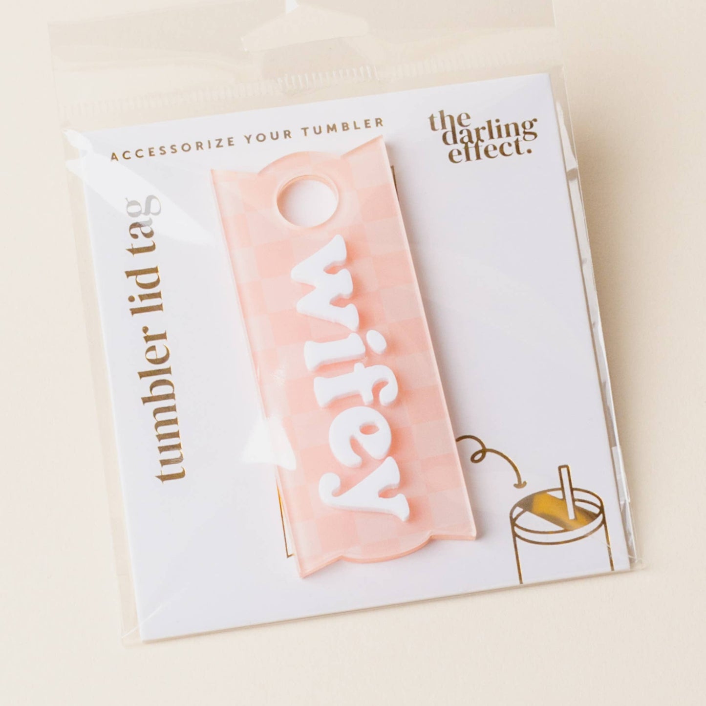 Tumbler Lid Tag-Wifey