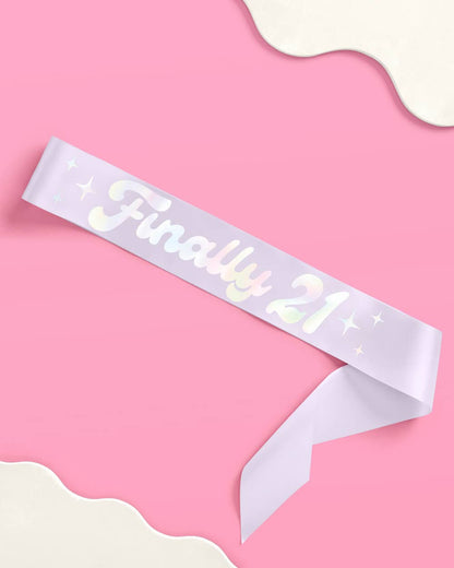 21st Birthday Party Sash