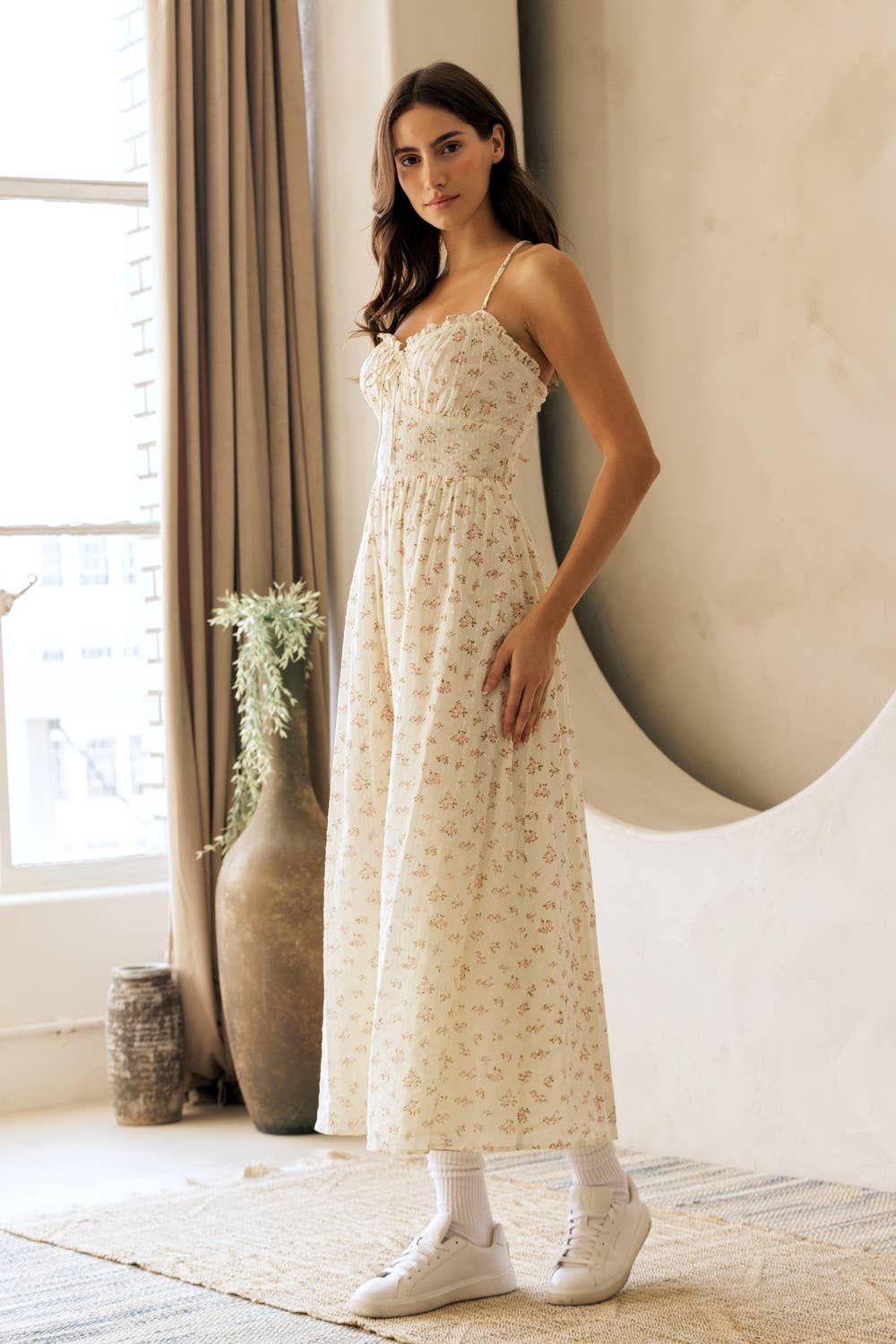 Yellow Floral Dress