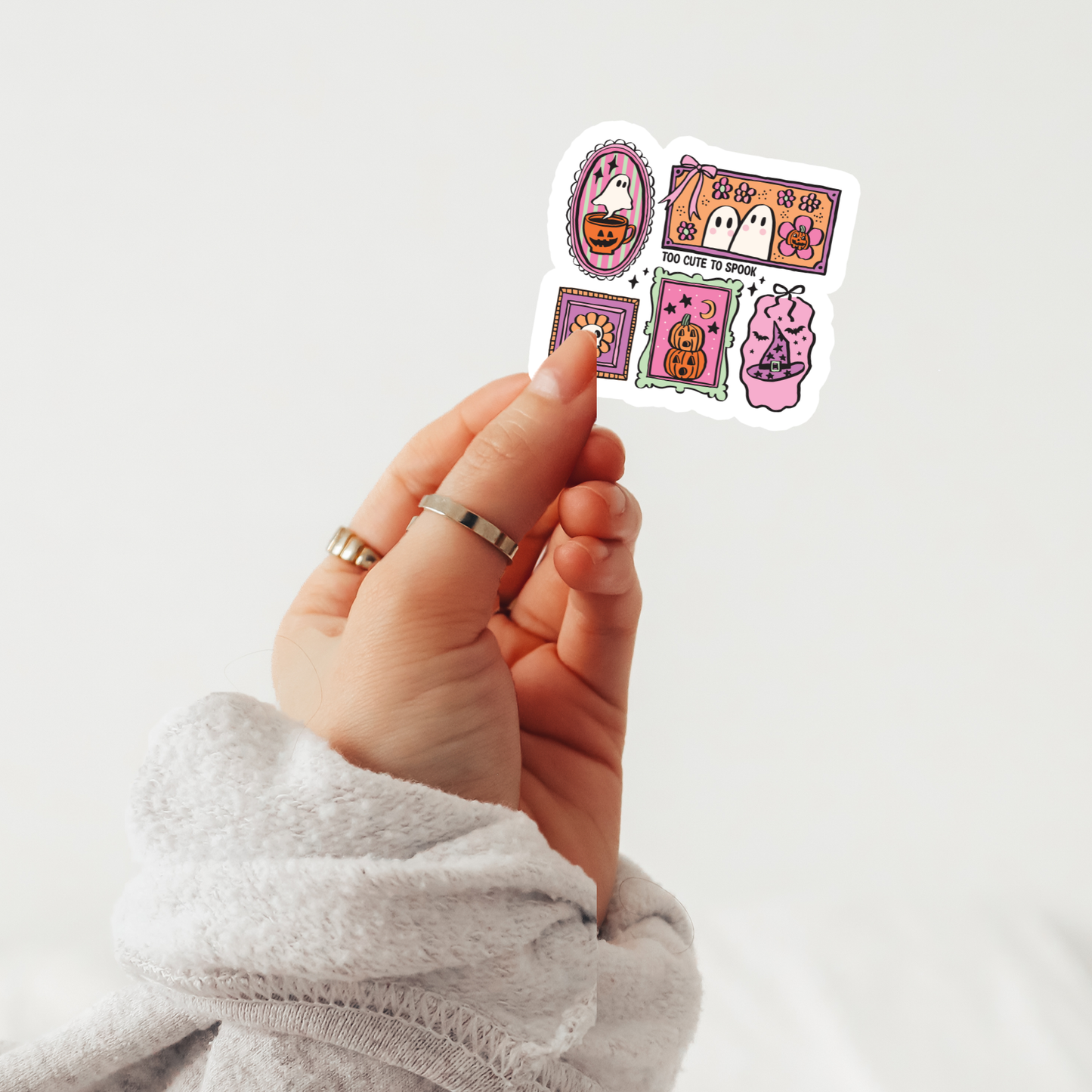 Halloween Stamp Sticker, Cute Halloween Stickers, Witch Stam