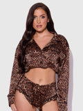 Leopard and Lace Sleep Set
