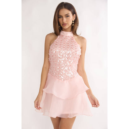 Halter Sequin Dress