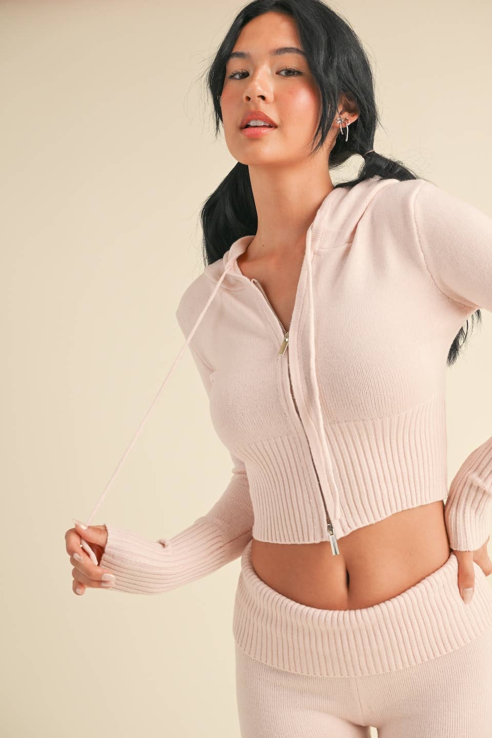 Cozy Pink Knit Set