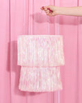 Iridescent White Party Chandelier