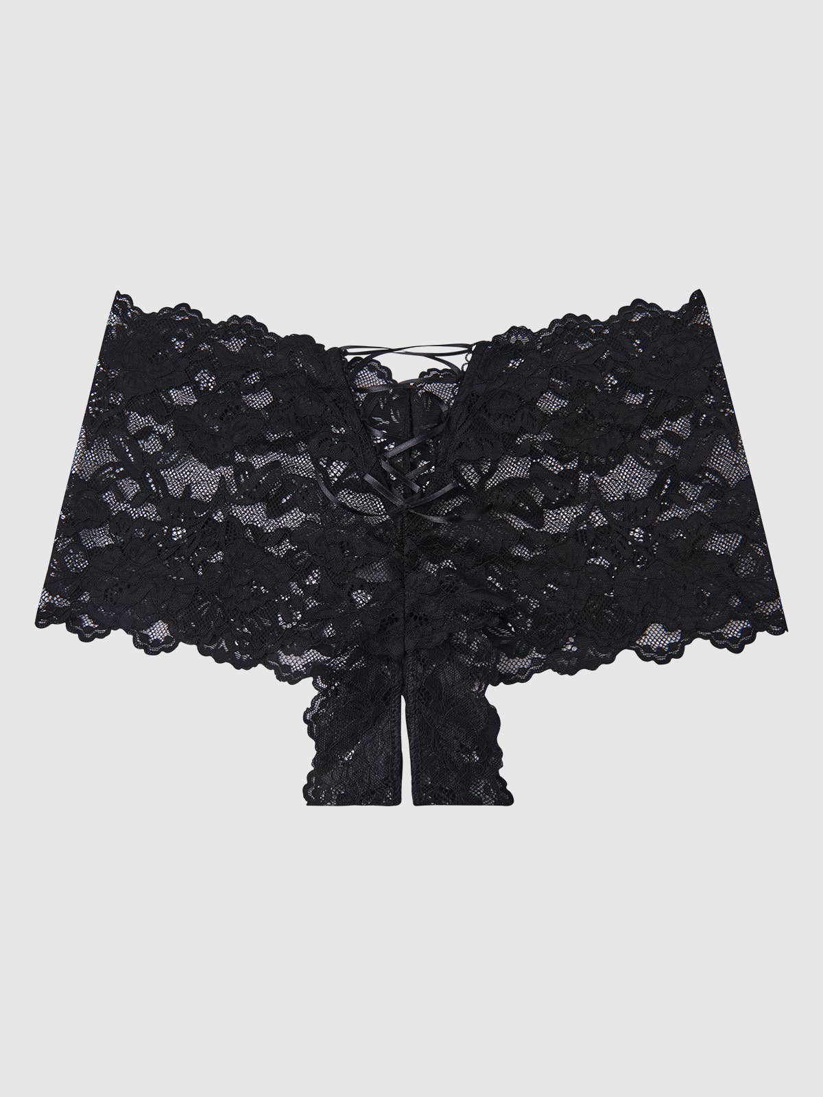 Lace Crotchless Cheekster