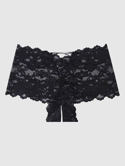 Lace Crotchless Cheekster