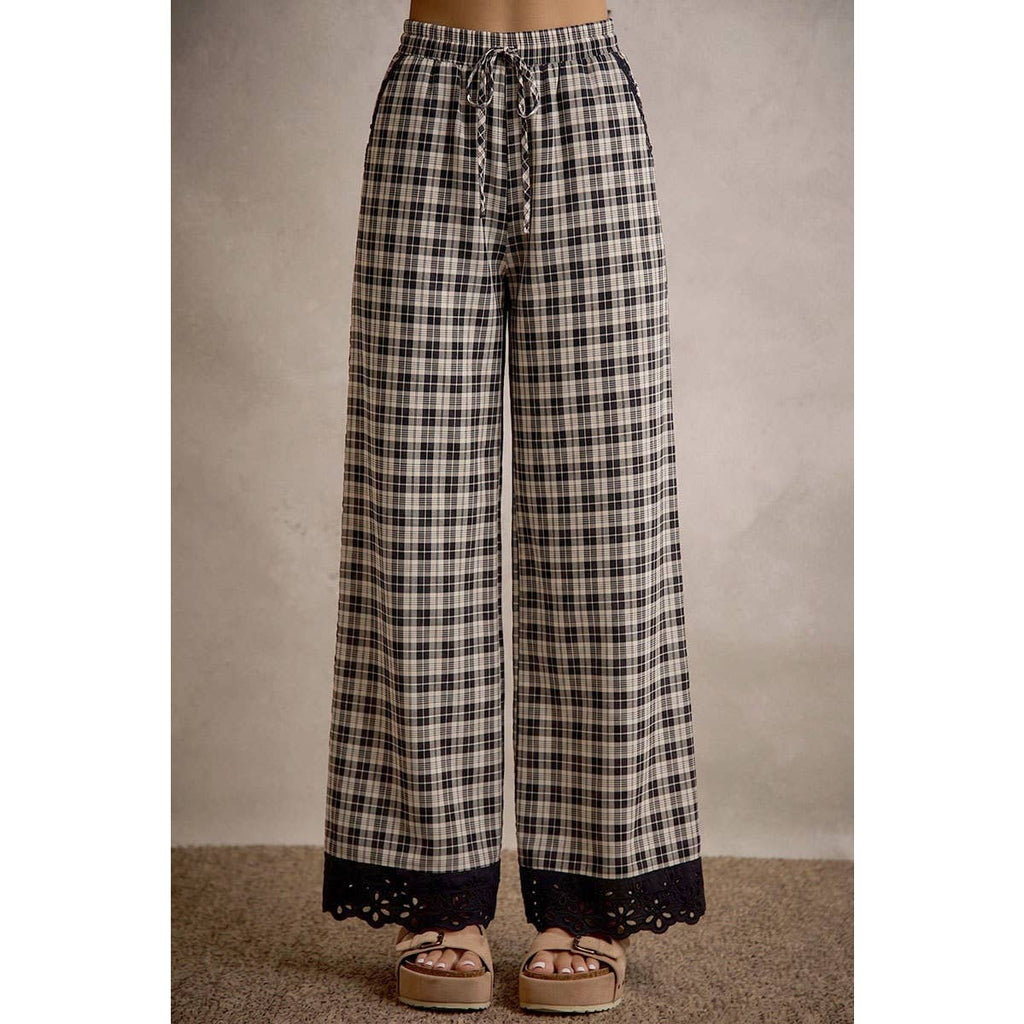 Plaid Pants Brown