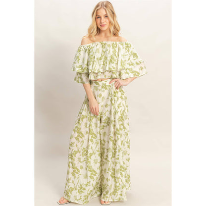 Floral Off-Shoulder Set