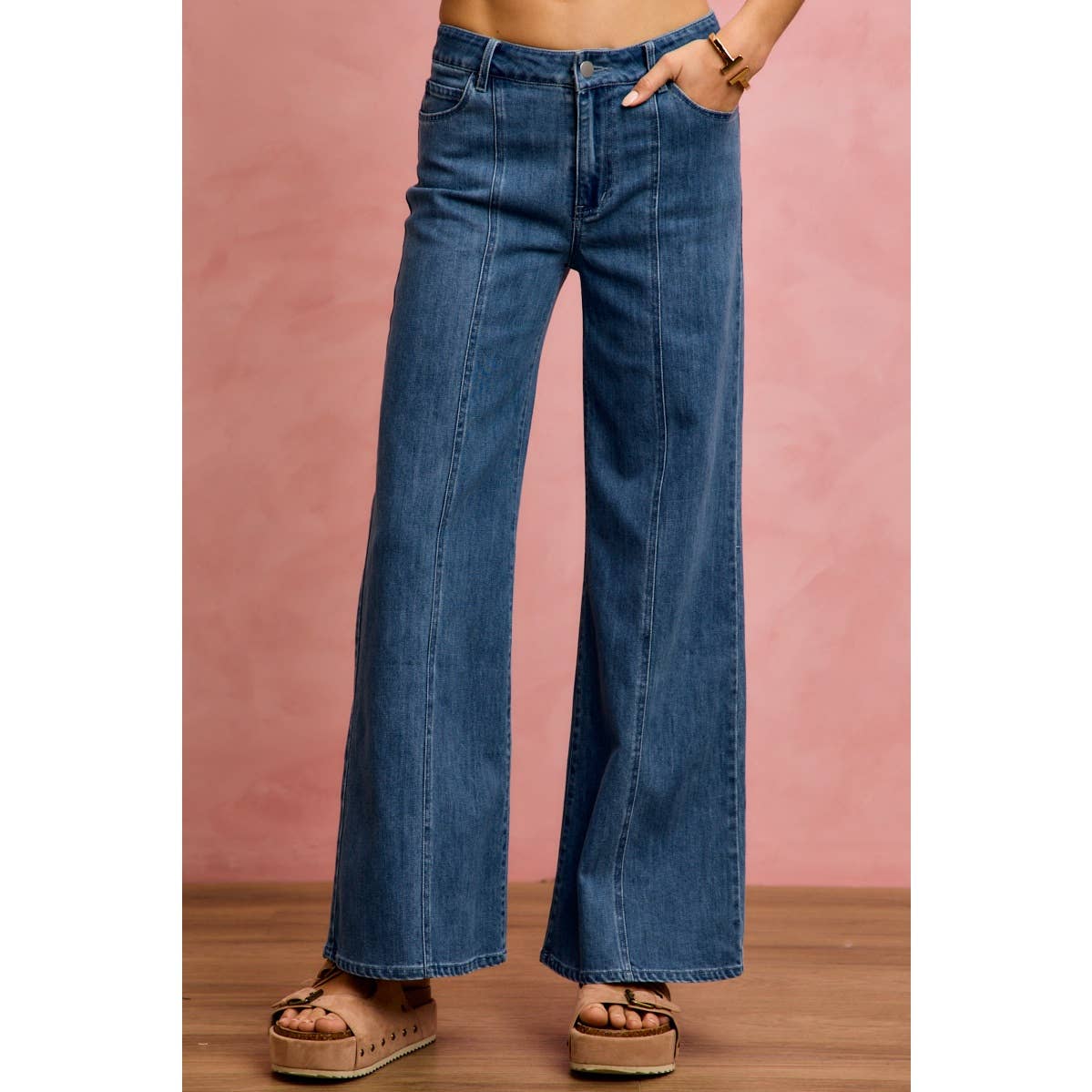 Seam Denim Pants